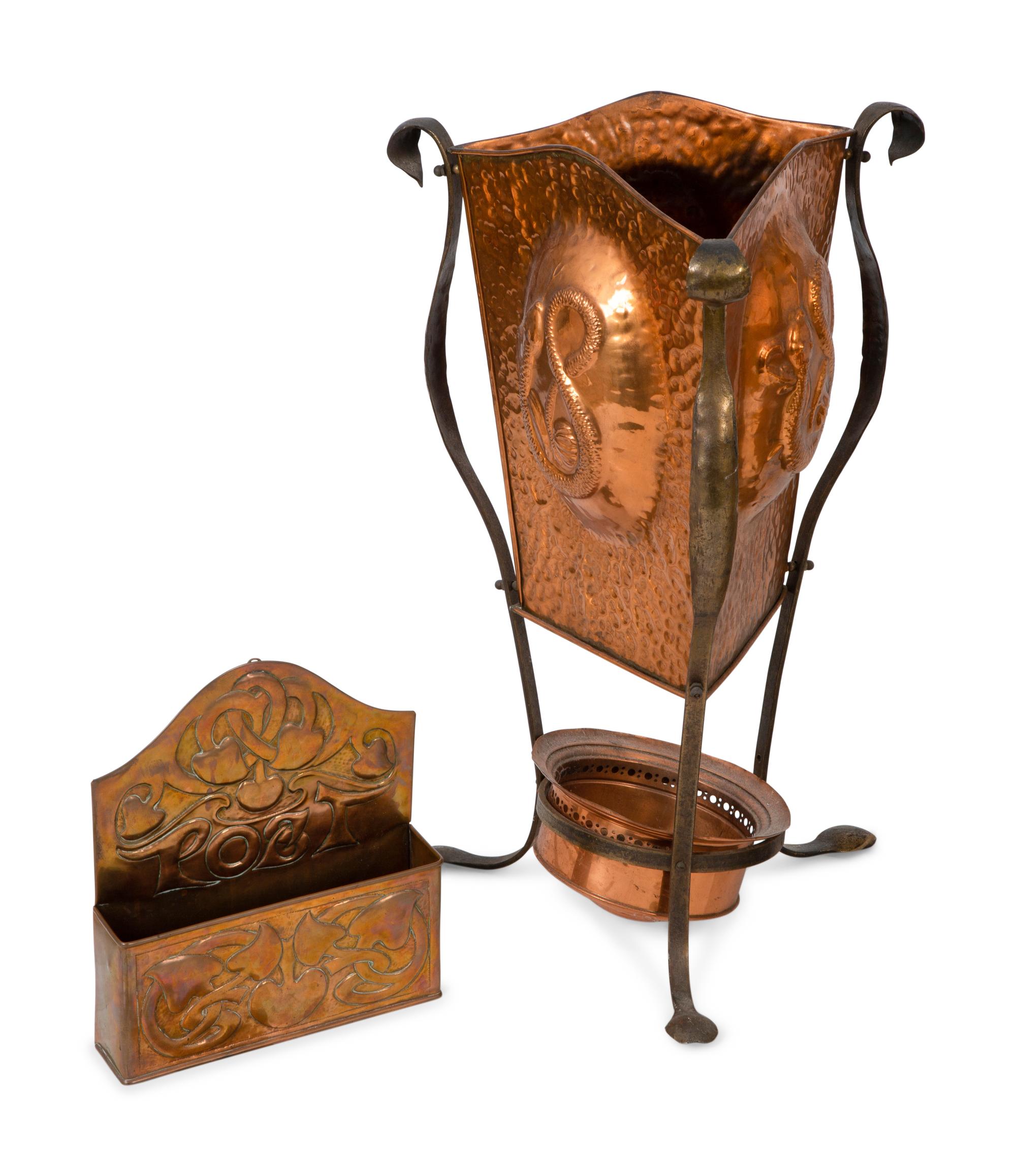 Four Arts & Crafts Copper Items — EARLY 20TH CENTURY