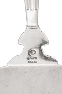 A Georg Jensen Silver Two-Piece Fish Serving Set