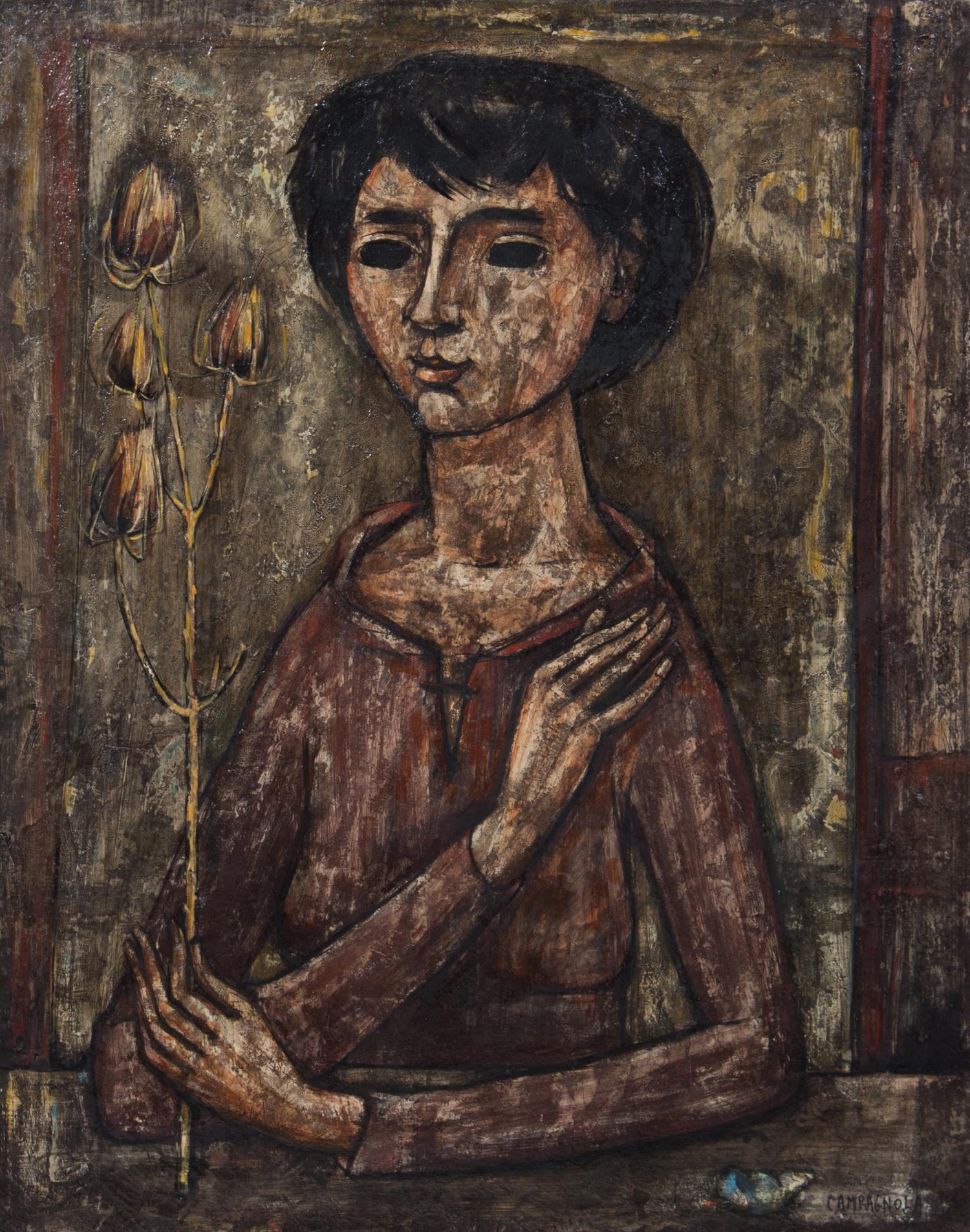 Enrico Campagnola, (American/Swiss, 1911-1984), Femme au Chardon (Woman with Thistle)