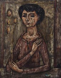 Enrico Campagnola, (American/Swiss, 1911-1984), Femme au Chardon (Woman with Thistle)