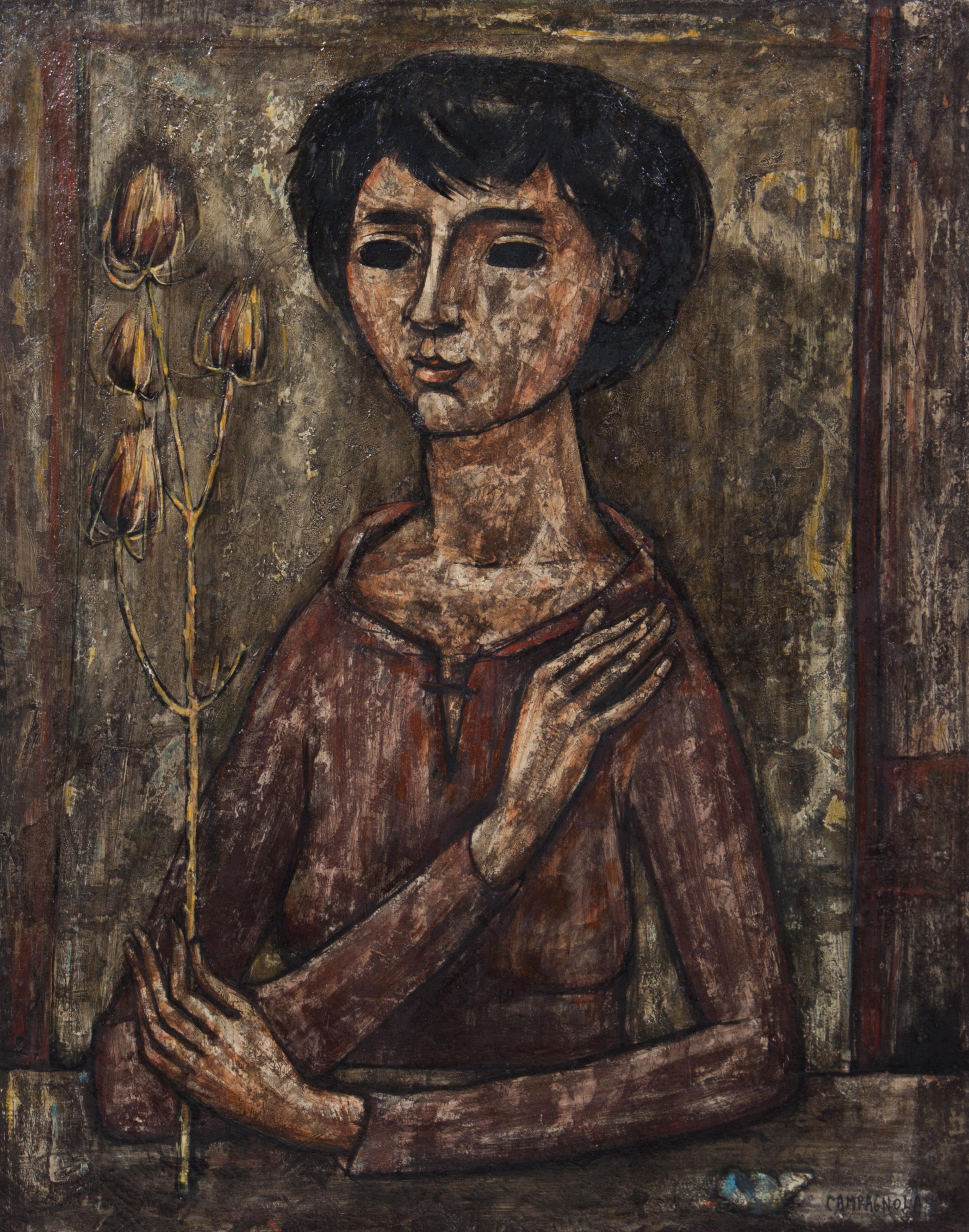 Enrico Campagnola, (American/Swiss, 1911-1984), Femme au Chardon (Woman with Thistle)