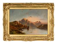 A Summer Sunset over a Scottish Loch