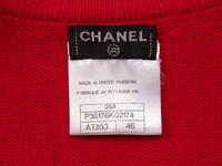 Chanel, Red Cashmere Duster Cardigan