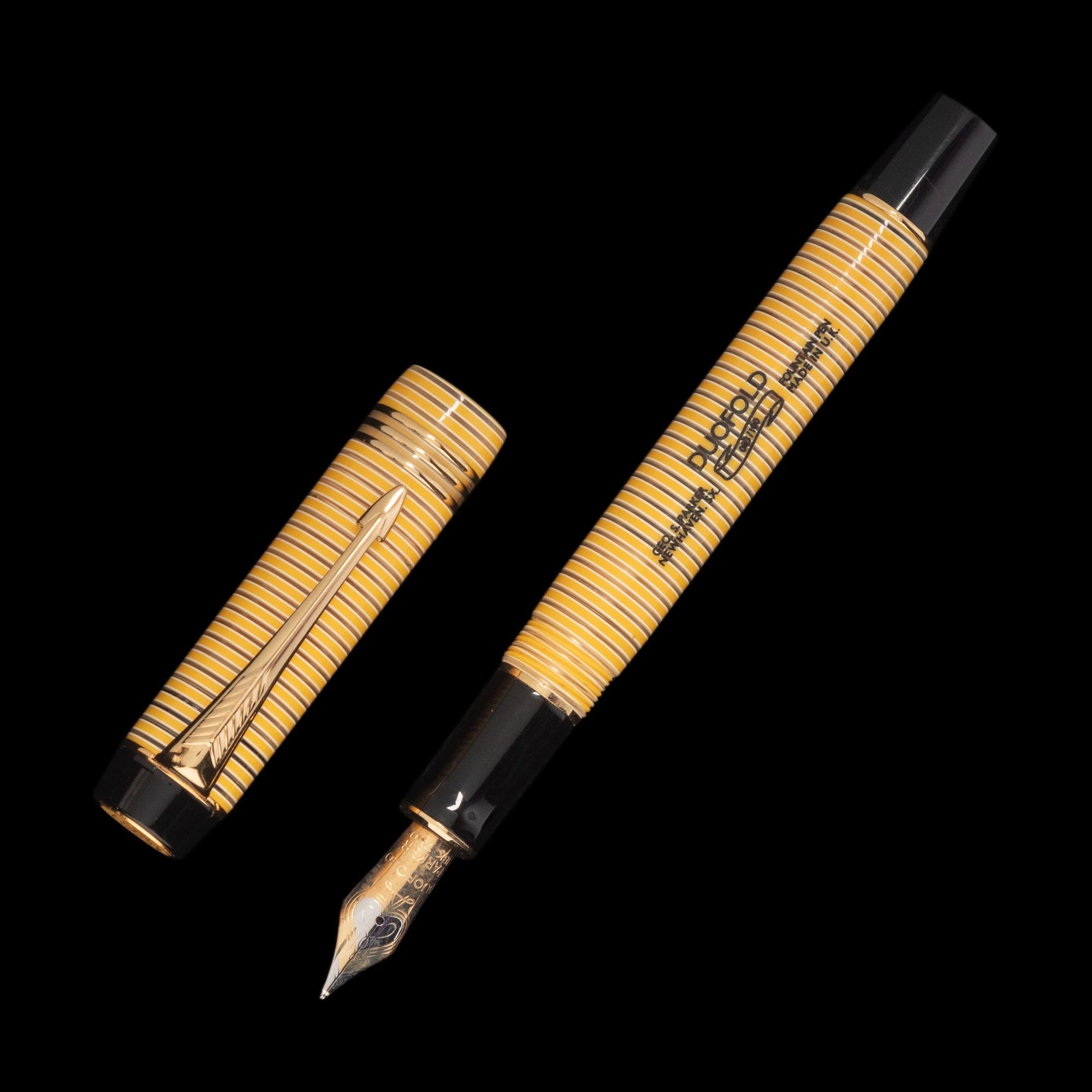 A Parker Duofold Limited Edition Bumblebee Fountain Pen