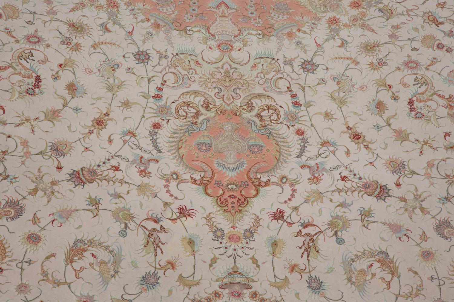 A Chinese Wool and Silk Rug of Persian Design — 20TH CENTURY
