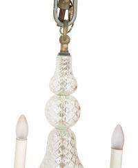A Venetian Style Glass Six-Light Chandelier