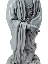 A Large Blanc de Chine Figure of Guanyin