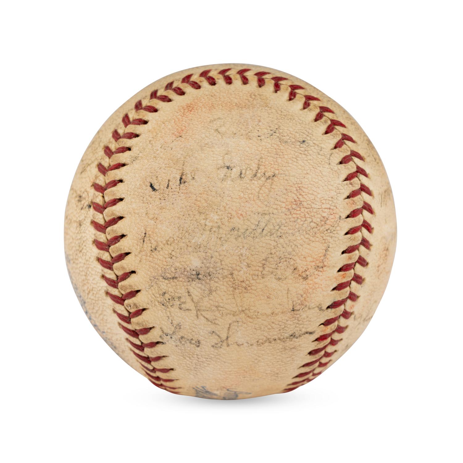 A 1940 Washington Senators Team Signed Autograph Baseball