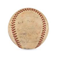 A 1940 Washington Senators Team Signed Autograph Baseball