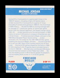 A 1987 Fleer Michael Jordan Basketball Sticker No. 2