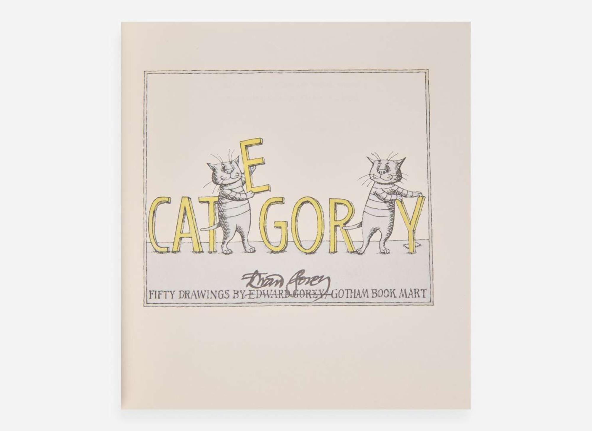 [Children's & Illustrated] Gorey, Edward: Group of 7 Signed Gotham Book Mart Publications