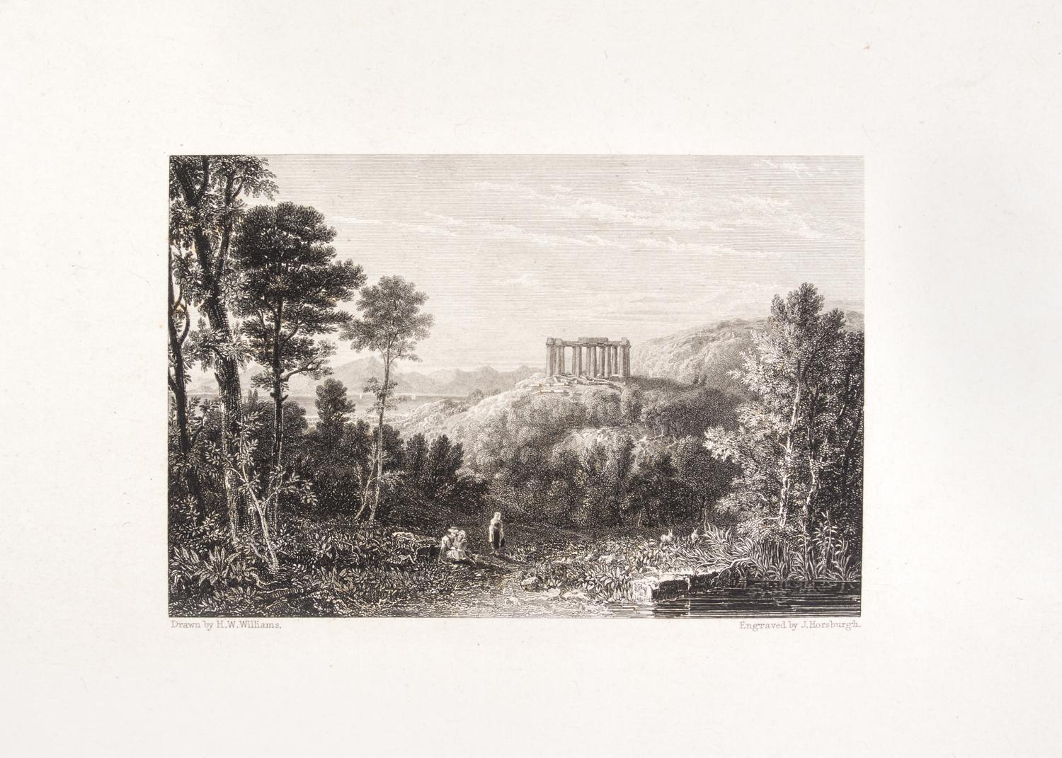 (GREECE) WILLIAMS, HUGH W. Select Views in Greece. London, 1829. 2 vols. in one. First ed. in book form.