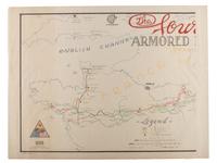 [World War II]. Maps of 4th Armored Division with Type EE binoculars.
