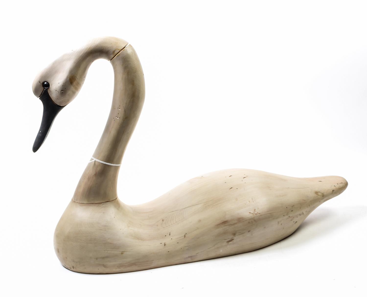 A Painted Wood Decoy Width 30 1/2 inches. — 20TH CENTURY