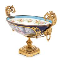 A Sèvres Style Gilt Bronze Mounted Porcelain Bowl