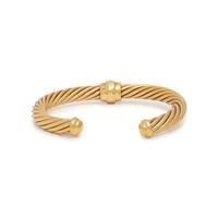 DAVID YURMAN, YELLOW GOLD, RUBY AND DIAMOND CUFF BRACELET