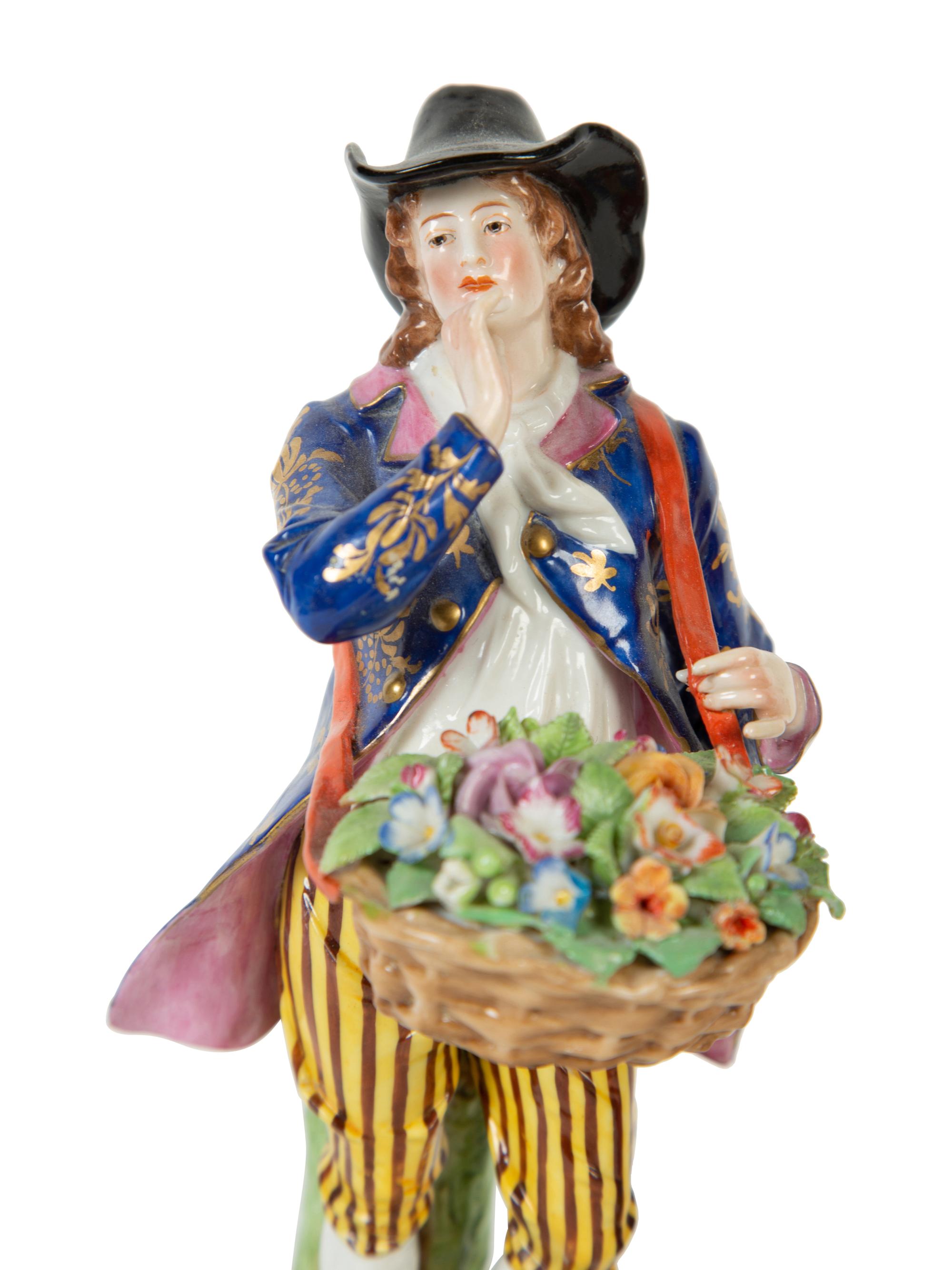 A Pair of Chelsea Porcelain Figures