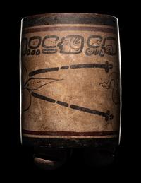 A Maya Codex Style Cylinder Vessel