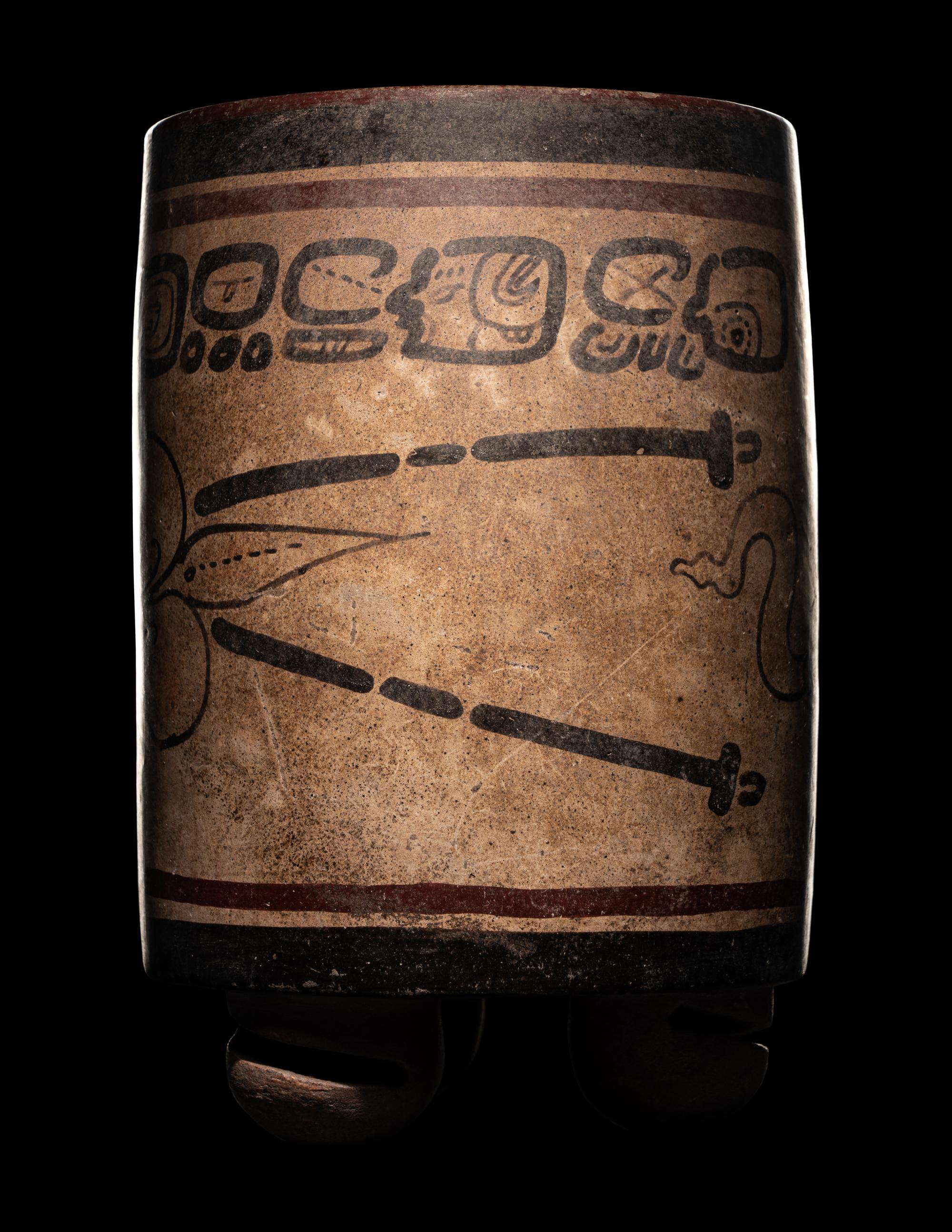 A Maya Codex Style Cylinder Vessel