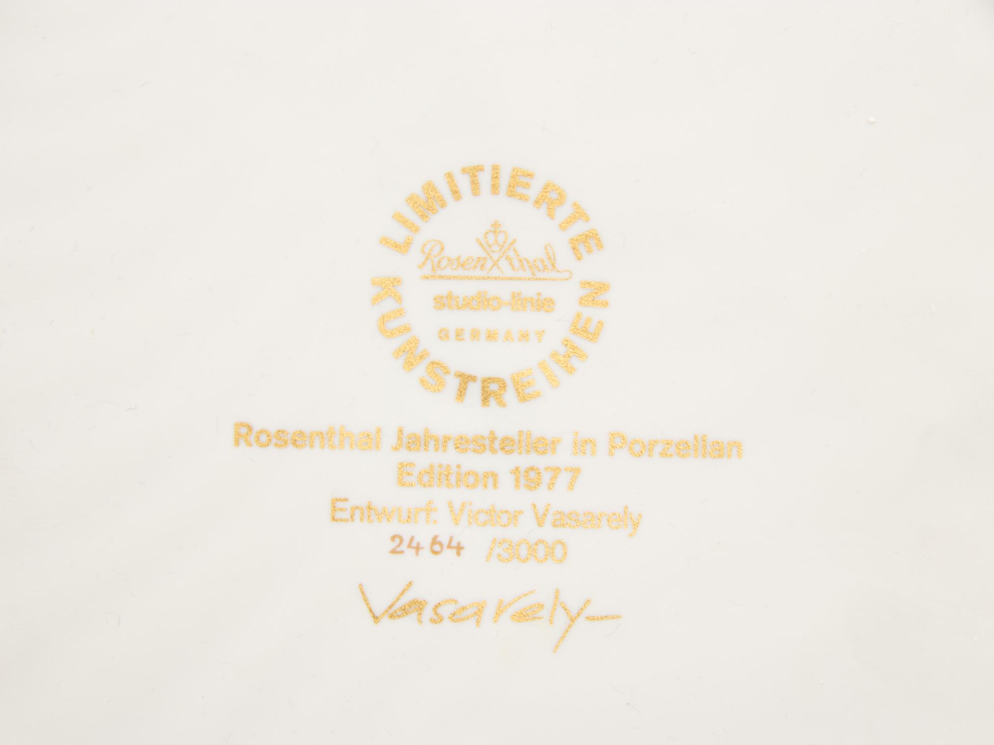 A Collection of Ten Rosenthal Annual Porcelain Artist Plates