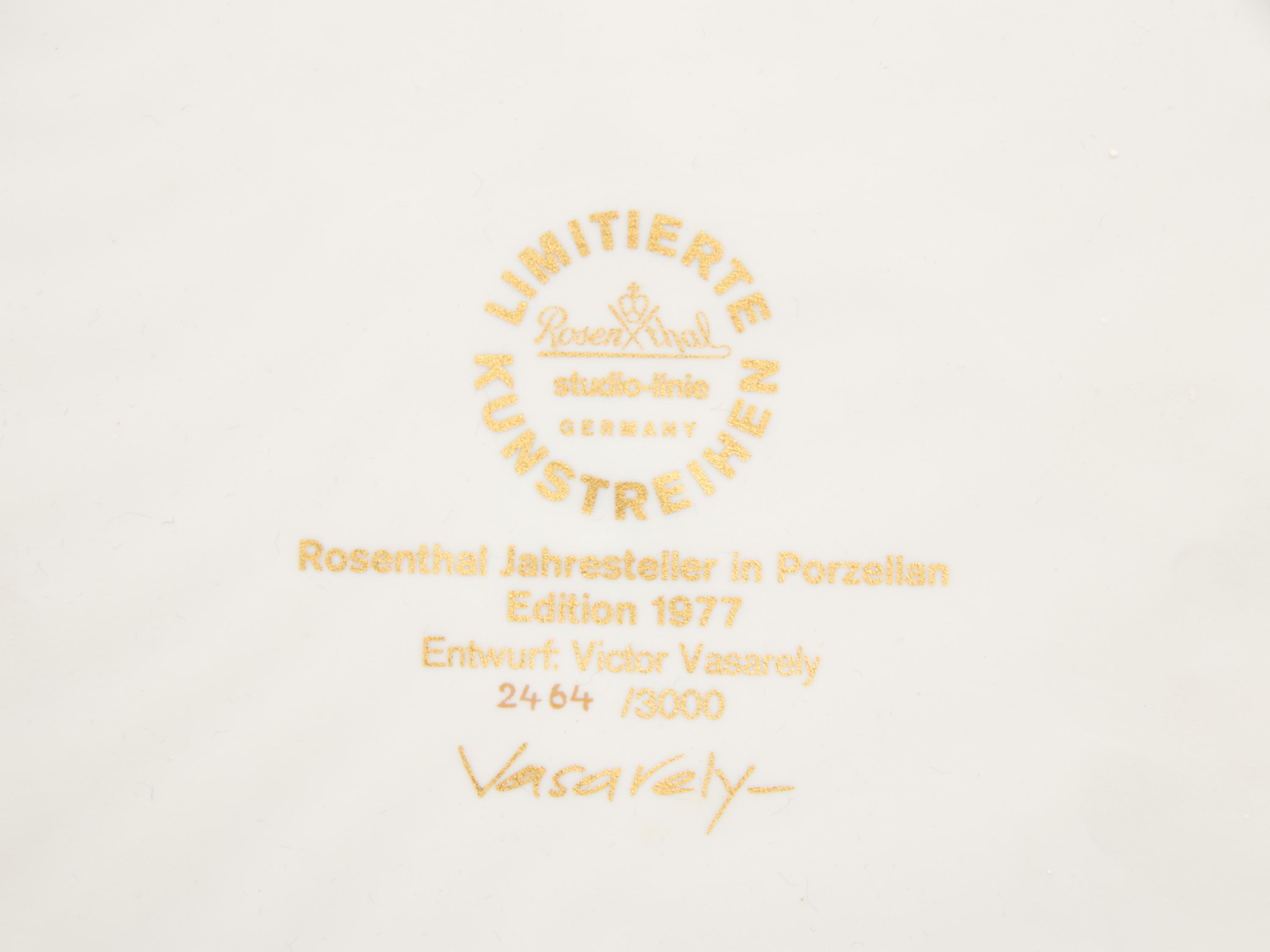 A Collection of Ten Rosenthal Annual Porcelain Artist Plates