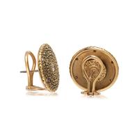 ALEX SEPKAS, YELLOW GOLD AND DIAMOND EARCLIPS