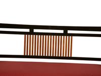 A Modern Asian Style Ebonized Wood Settee