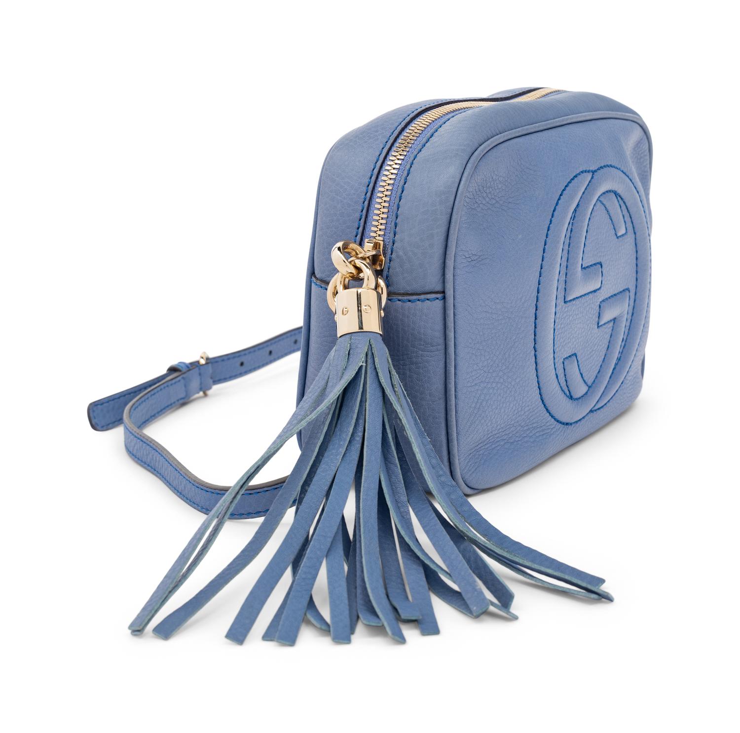 Gucci Soho Tassel Crossbody Bag in Blue