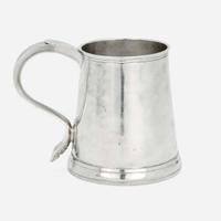 A silver cann Daniel Henchman (1730-1775), Boston, MA, circa 1750