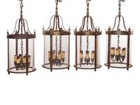 A Set of Four Brass Lanterns from St. Joseph Academy in Cleveland, Ohio