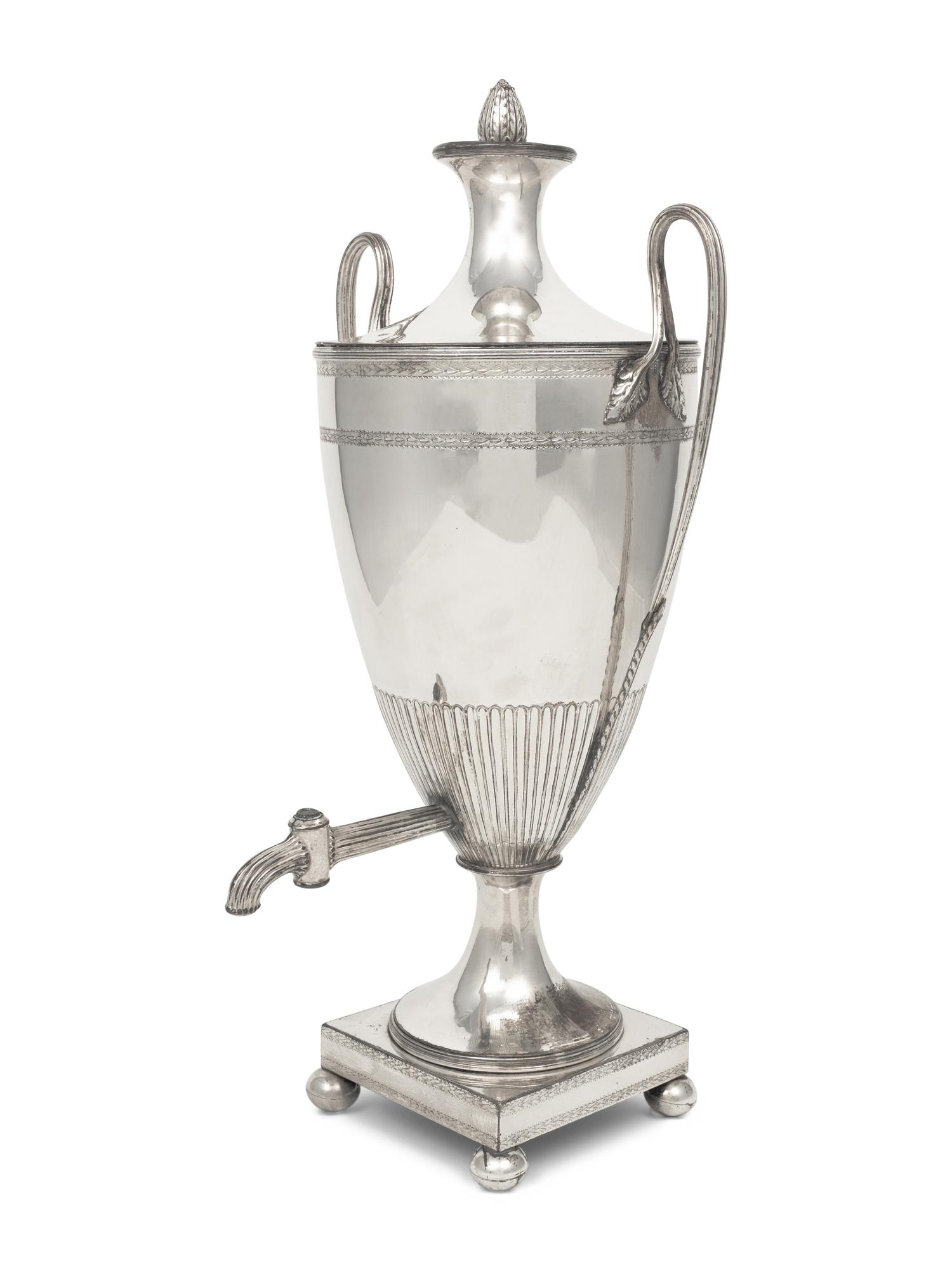 An English Silver-Plate Tea Urn