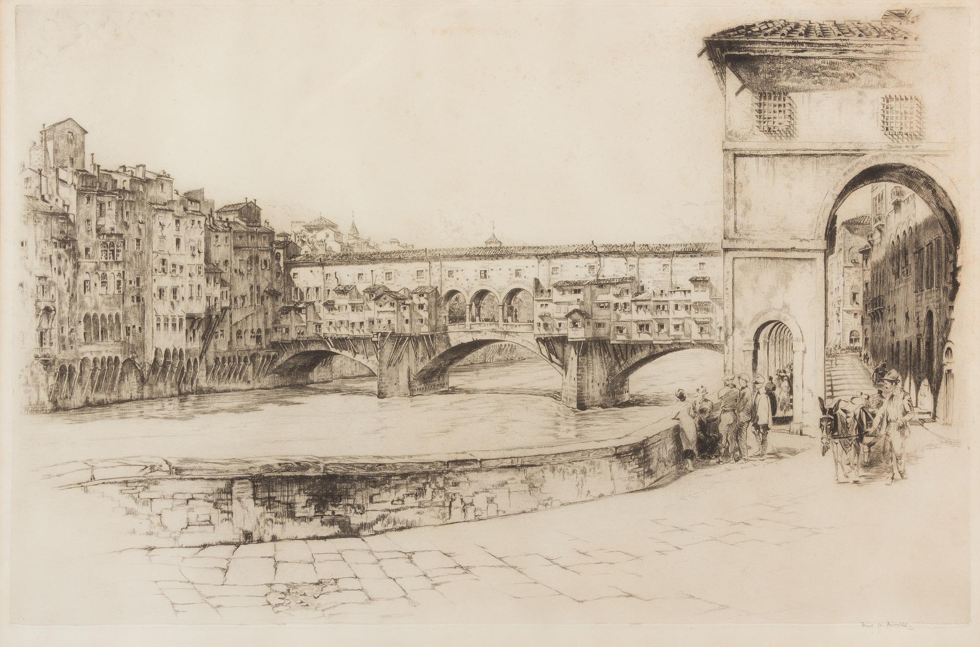 Various Artists, (19th Century), A group of architectural etchings consisting of Meryon Charles, La Rue des Toiles, Bourges; Frederick