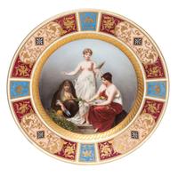 A Royal Vienna Cabinet Plate Diameter 9 5/8 inches.