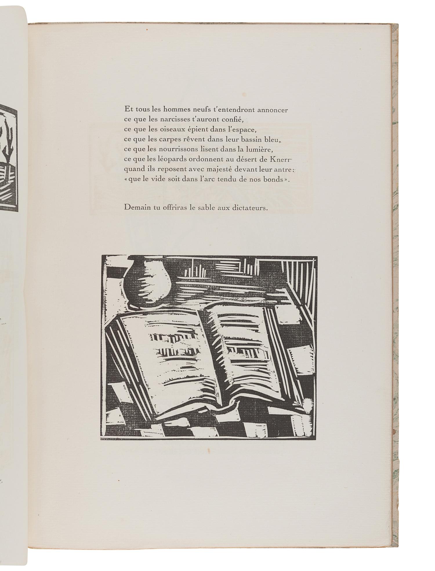 [ARTIST'S BOOK]. VLAMINCK, Maurice de, illustrator. -- VANDERPYL, Fritz. Voyages . Paris: Éditions de la Galerie Simon, 1920.