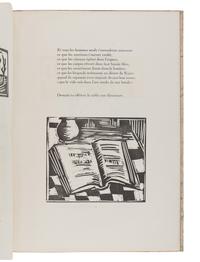 [ARTIST'S BOOK]. VLAMINCK, Maurice de, illustrator. -- VANDERPYL, Fritz. Voyages . Paris: Éditions de la Galerie Simon, 1920.