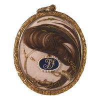 Scottish School 19th Century, A Portrait Miniature of a Lady