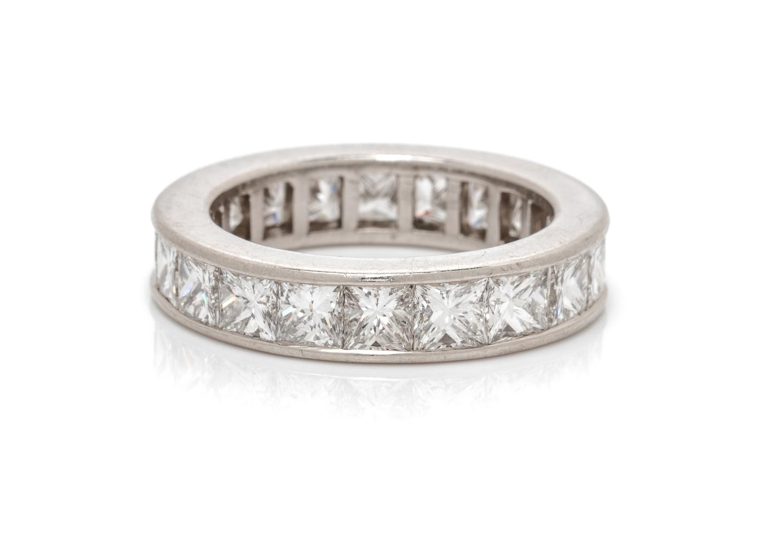 A Platinum and Diamond Eternity Band, 5.00 dwts.
