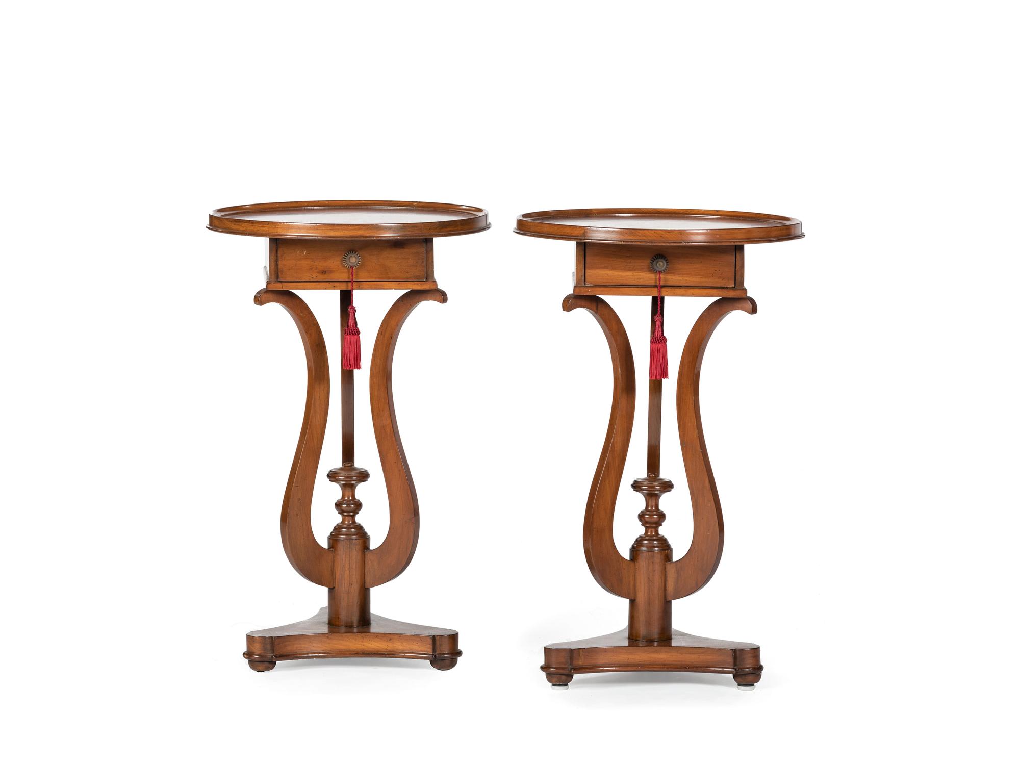 A Pair of Empire-Style End Tables