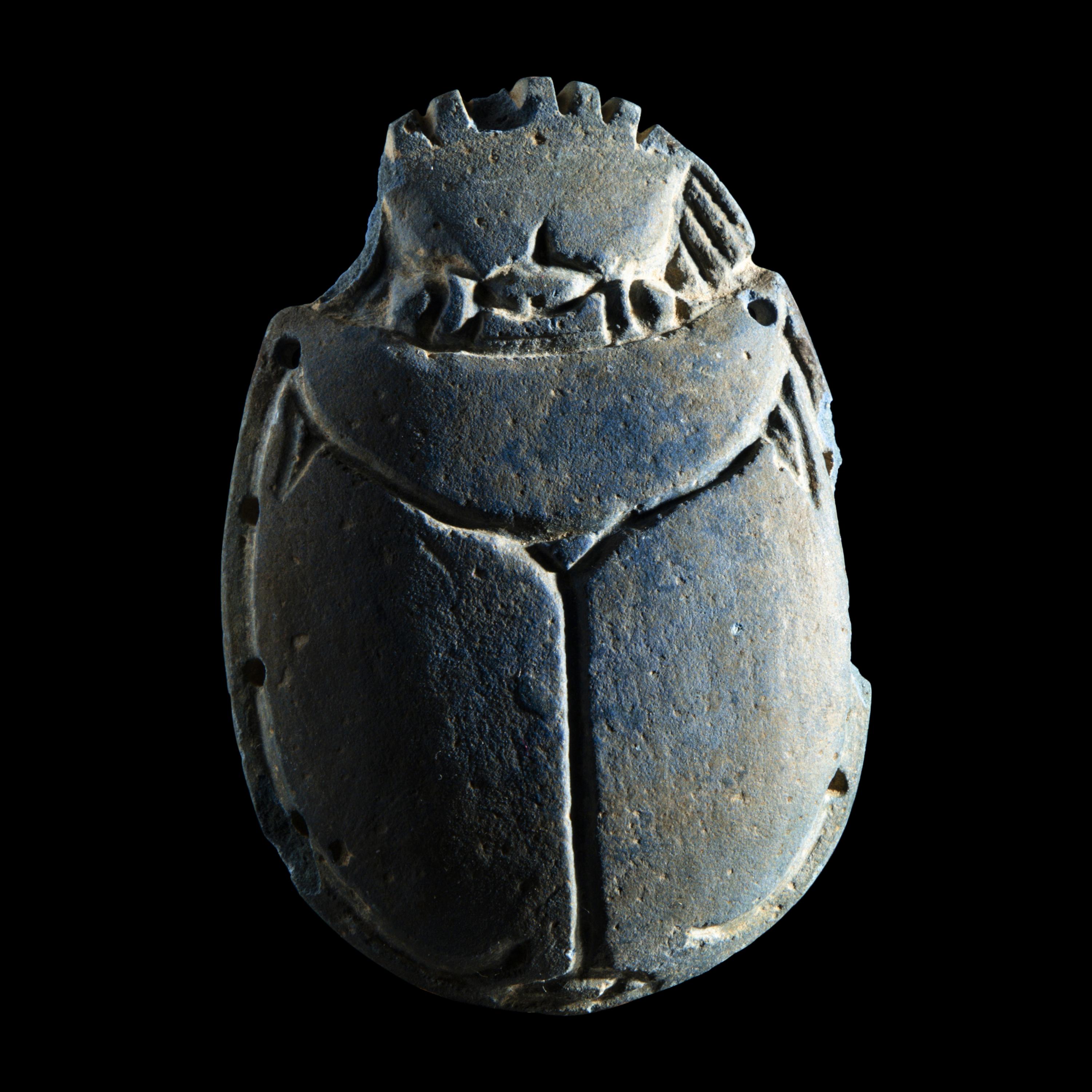 An Egyptian Faience Scarab