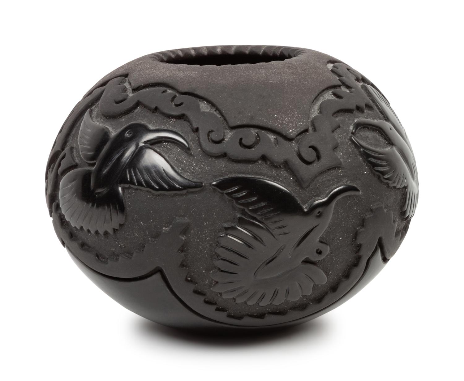 Micaceous Blackware Jar
