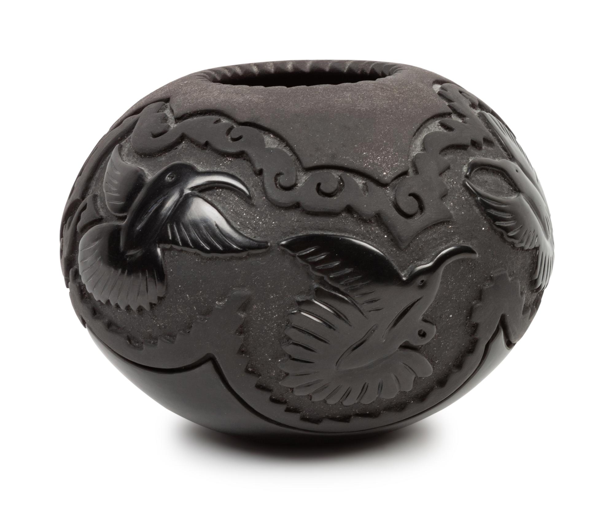 Micaceous Blackware Jar