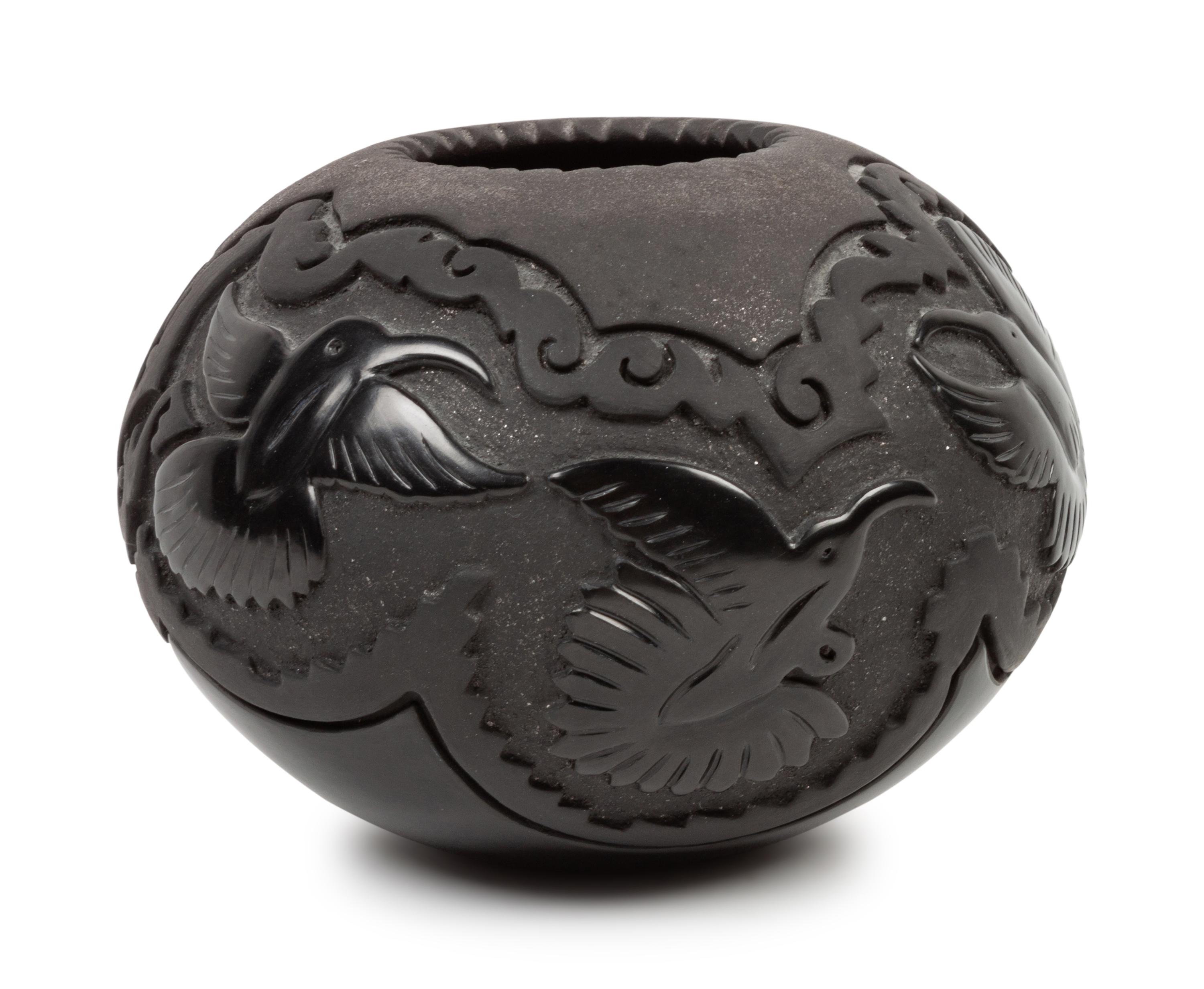 Micaceous Blackware Jar