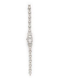 HAMILTON, PLATINUM AND DIAMOND SURPRISE WATCH