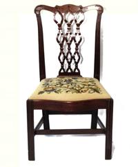 Chippendale carved mahogany side chair circa 1770