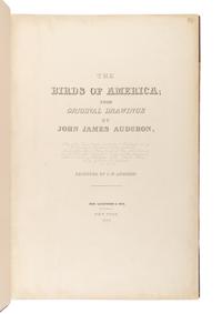AUDUBON, John James (1785-1851). The Birds of America, from Original Drawings by John James Audubon...Reissued by J [ ohn ] W [ oodhouse ] Audubon . New York: Roe Lockwood & Son, 1860.