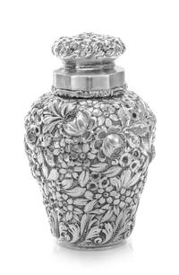 An American Silver Tea Caddy