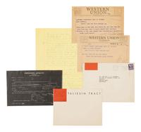 [FRANK LLOYD WRIGHT] -- [THE TALIESIN FELLOWSHIP]. A group of items relating to The Taliesin Fellowship, comprising: