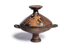 An Apulian Red-Figured Lekanis and Lid