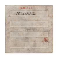 An American Encaustic Tile Works Ceramic Tile and a Blue-Glazed Tile
