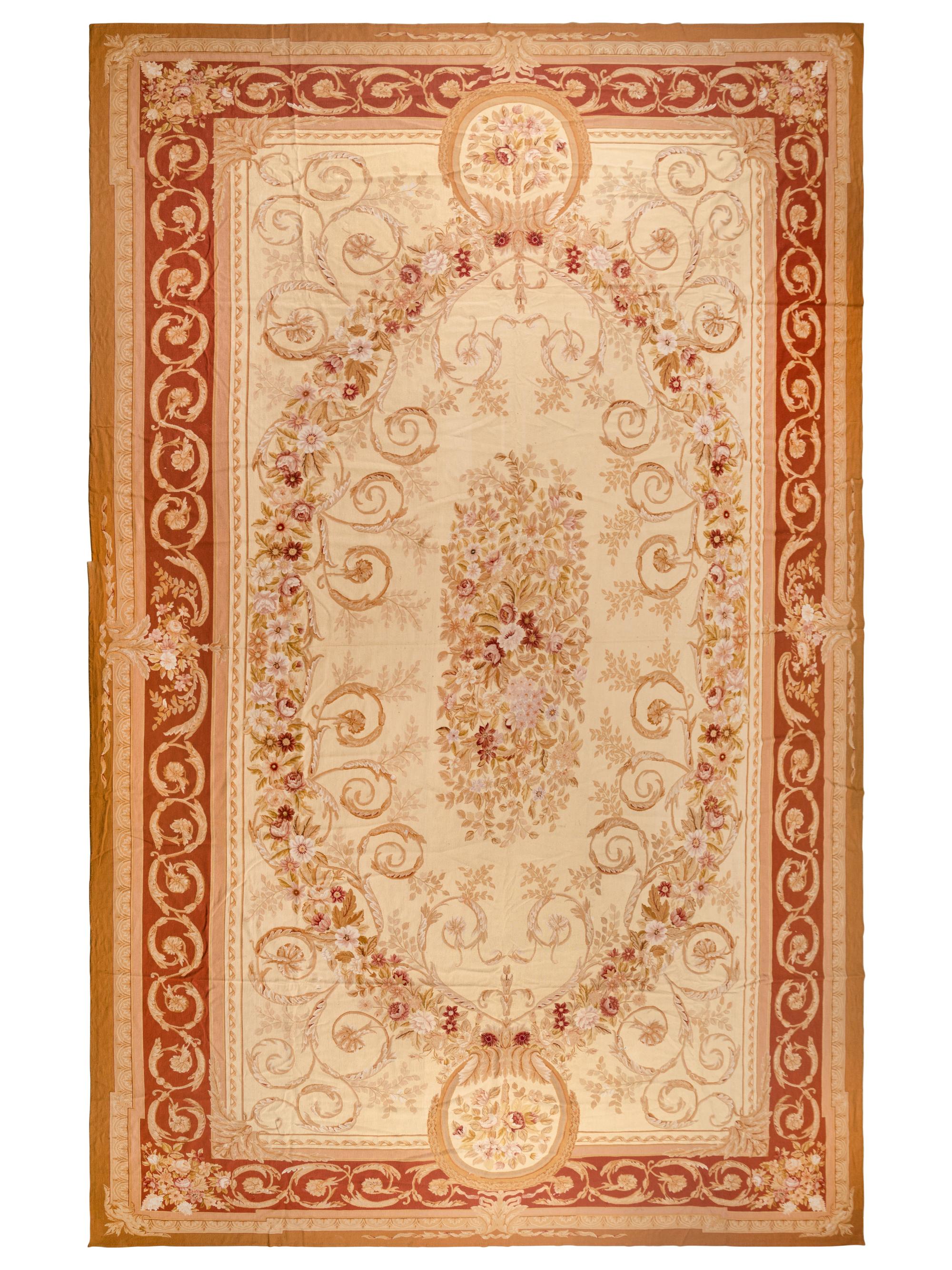 An Aubusson Style Needlepoint Rug